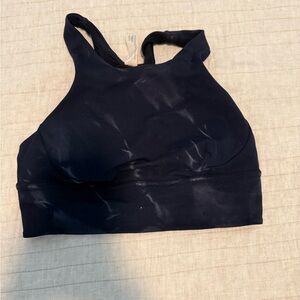 Lululemon Black Seamless Sports Bra High Neck Racerback